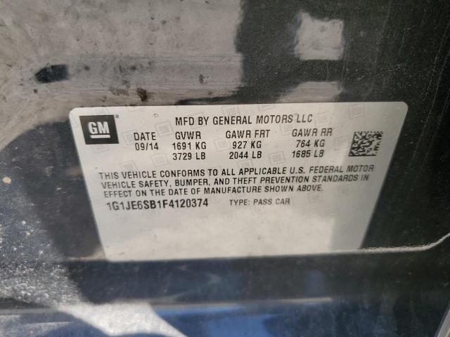 2015 CHEVROLET SONIC LTZ - 1G1JE6SB1F4120374