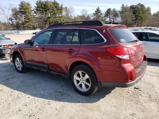 SUBARU OUTBACK 2. 2014 red  gas 4S4BRBCC6E3247511 photo #3