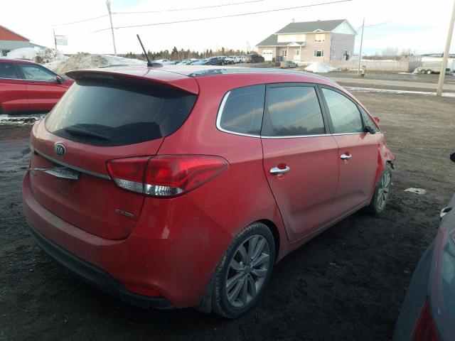 KIA RONDO 2014 red hatchbac gas KNAHU8A30E7063576 photo #4