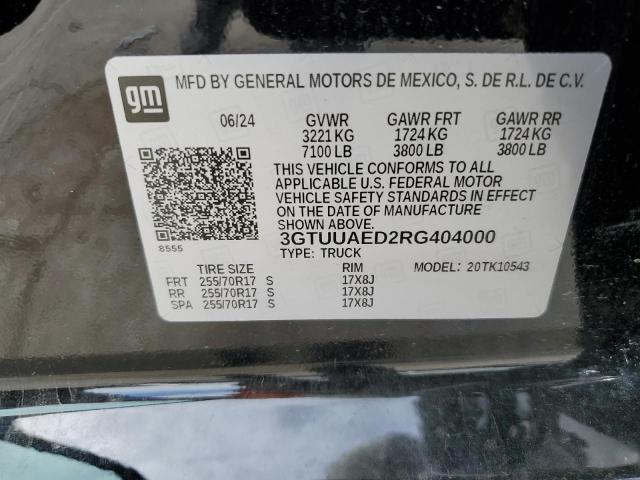 2024 GMC SIERRA K15 - 3GTUUAED2RG404000