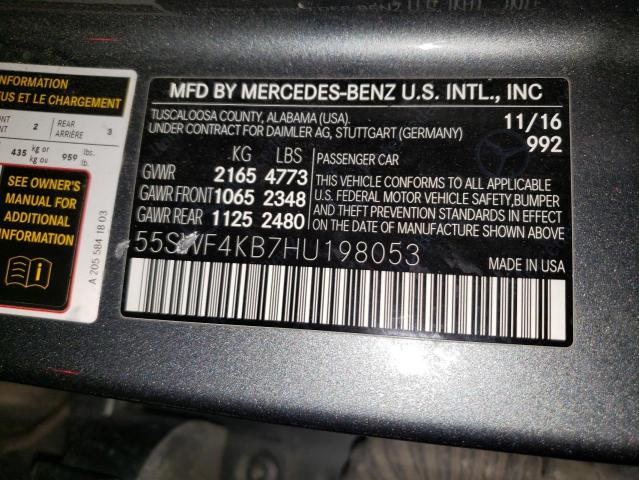 2017 MERCEDES-BENZ C 300 4MAT - 55SWF4KB7HU198053