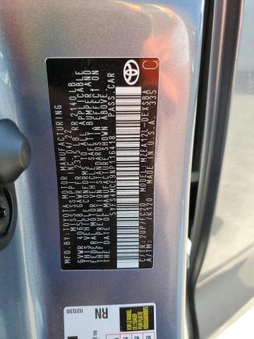 2022 TOYOTA COROLLA SE - 5YFS4MCE9NP116418