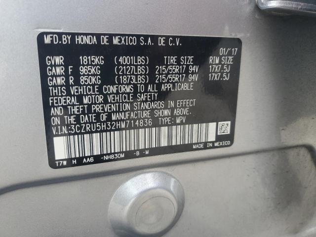 2017 HONDA 1100 VT 3CZRU5H32HM714836