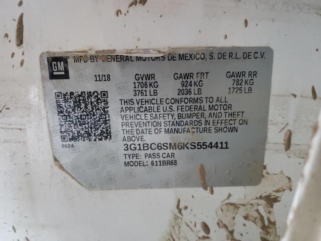2019 CHEVROLET CRUZE LS - 3G1BC6SM6KS554411