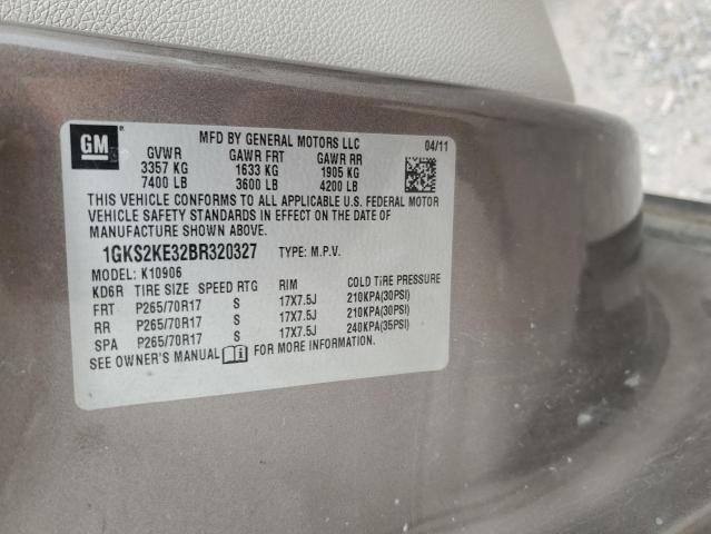 2011 GMC YUKON XL K - 1GKS2KE32BR320327