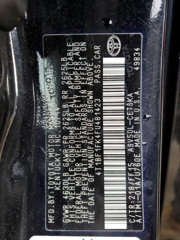 2015 TOYOTA CAMRY LE - 4T1BF1FK4FU481423