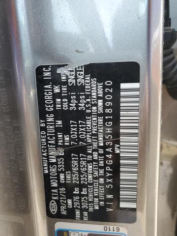 2017 KIA SORENTO LX - 5XYPG4A35HG189020