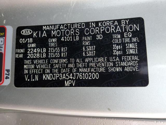 2018 KIA SOUL + - KNDJP3A54J7610200
