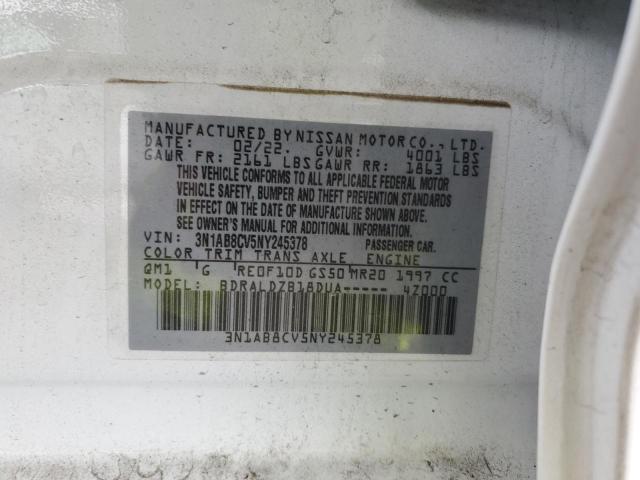 2022 NISSAN SENTRA SV - 3N1AB8CV5NY245378