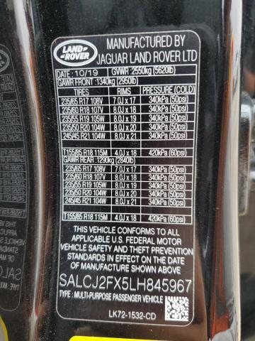 2020 LAND ROVER DISCOVERY - SALCJ2FX5LH845967