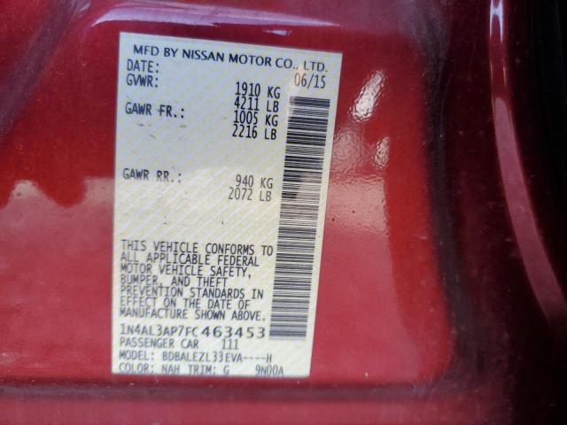 2015 NISSAN ALTIMA 2.5 - 1N4AL3AP7FC463453