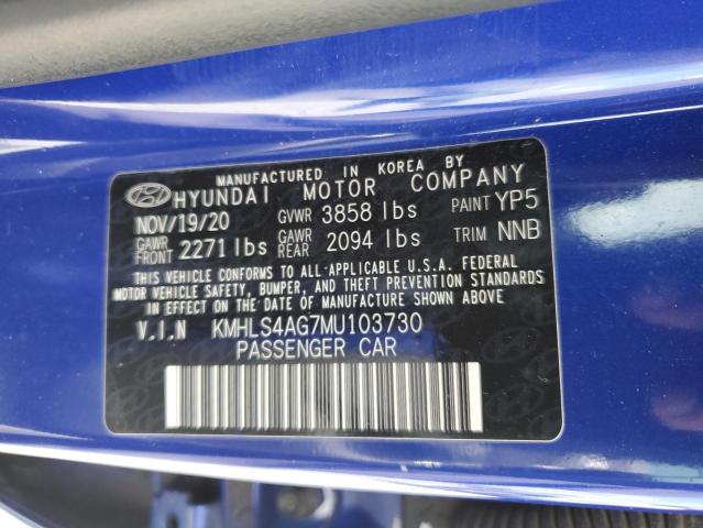 2021 HYUNDAI ELANTRA SE - KMHLS4AG7MU103730