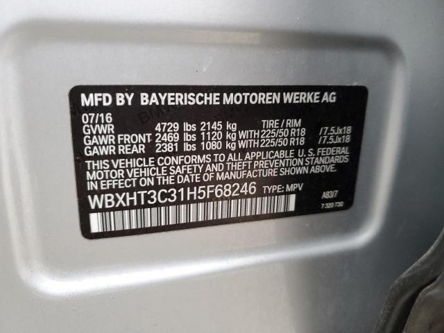 2017 BMW X1 XDRIVE2 - WBXHT3C31H5F68246