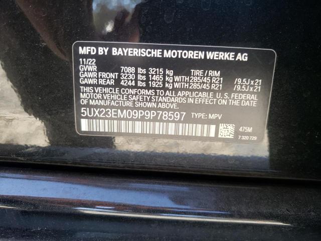 2023 BMW X7 XDRIVE4 - 5UX23EM09P9P78597
