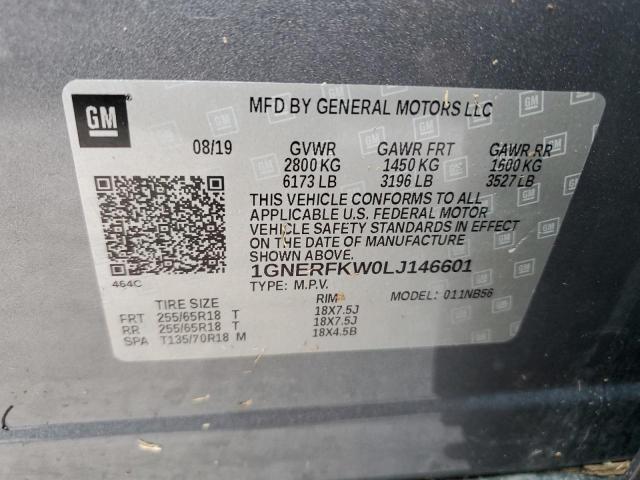 2020 CHEVROLET TRAVERSE L - 1GNERFKW0LJ146601