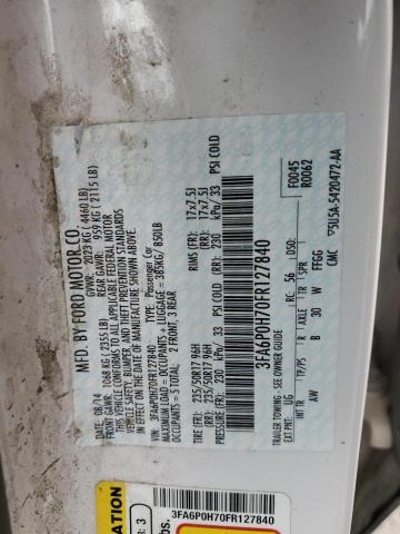 2015 FORD FUSION SE - 3FA6P0H70FR127840