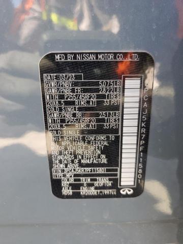2023 INFINITI QX55 ESSEN 3PCAJ5KR7PF115801