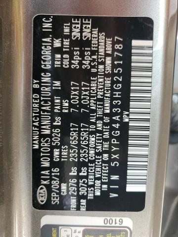 2017 KIA SORENTO LX - 5XYPG4A33HG251787