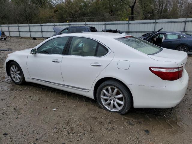 LEXUS LS 460 2009 white  gas JTHCL46F395002766 photo #3