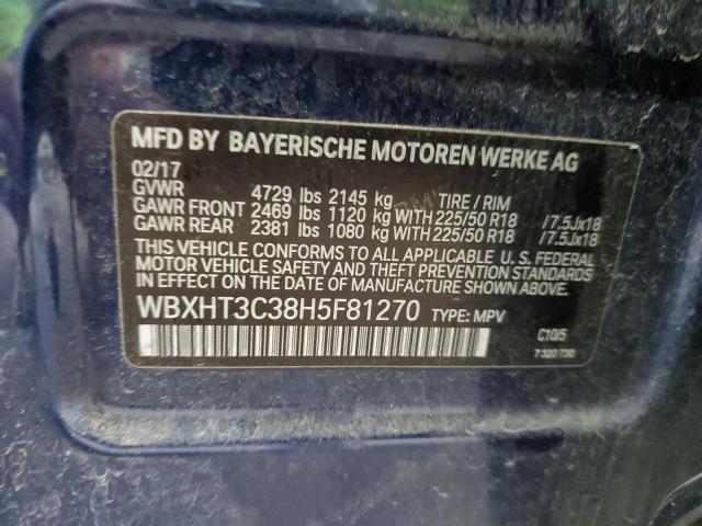 2017 BMW X1 XDRIVE2 - WBXHT3C38H5F81270