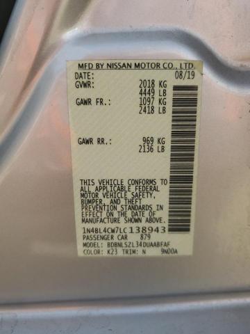2020 NISSAN ALTIMA SR - 1N4BL4CW7LC138943