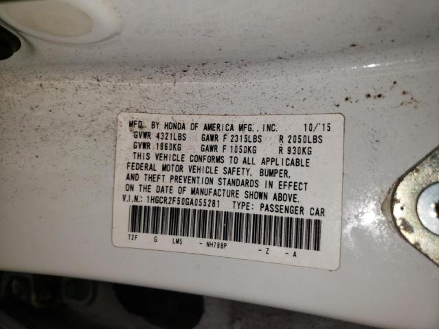 2016 HONDA ACCORD SPO - 1HGCR2F50GA055281
