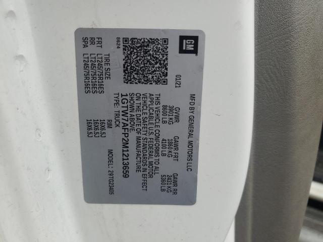 2021 GMC SAVANA G25 1GTW7AFP2M1213659