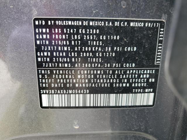 2018 VOLKSWAGEN TIGUAN SE - 3VV3B7AX9JM054439