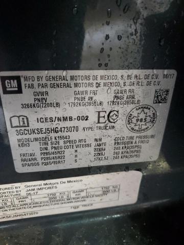2017 CHEVROLET SILVERADO - 3GCUKSEJ5HG473070