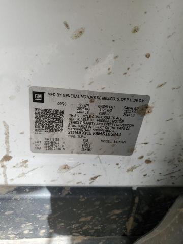 2021 CHEVROLET EQUINOX LT - 3GNAXKEV8MS105844