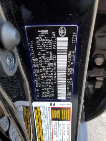 2021 TOYOTA AVALON LIM 4T1DA1AB7MU001032
