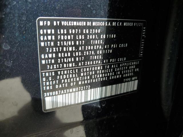2021 VOLKSWAGEN TIGUAN S - 3VV0B7AX9MM072172