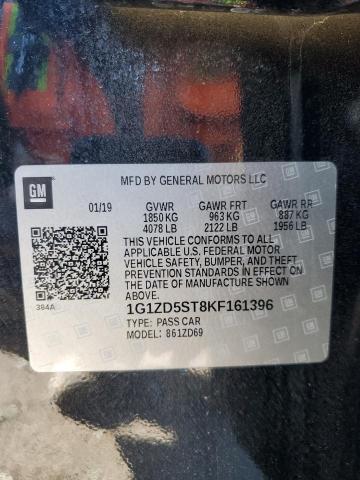 2019 CHEVROLET MALIBU LT - 1G1ZD5ST8KF161396