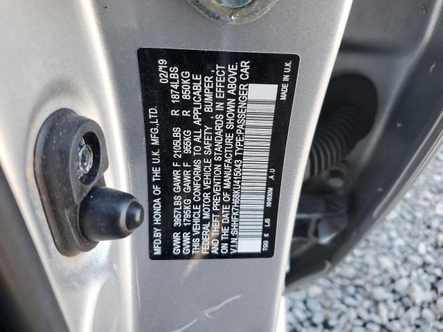 2019 HONDA CIVIC EX - SHHFK7H68KU415043