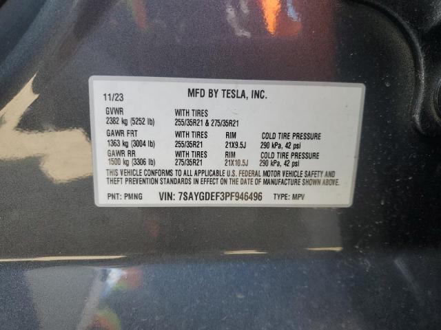 2023 TESLA MODEL Y - 7SAYGDEF3PF946496