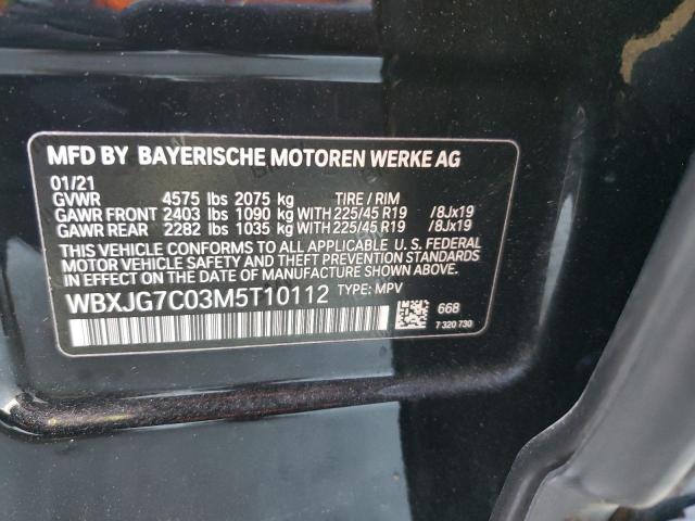 2021 BMW X1 SDRIVE2 - WBXJG7C03M5T10112