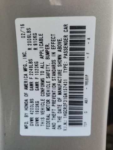 2016 HONDA ACCORD LX - 1HGCR2F31GA157431