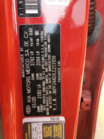 2020 KIA FORTE FE - 3KPF24AD3LE211959