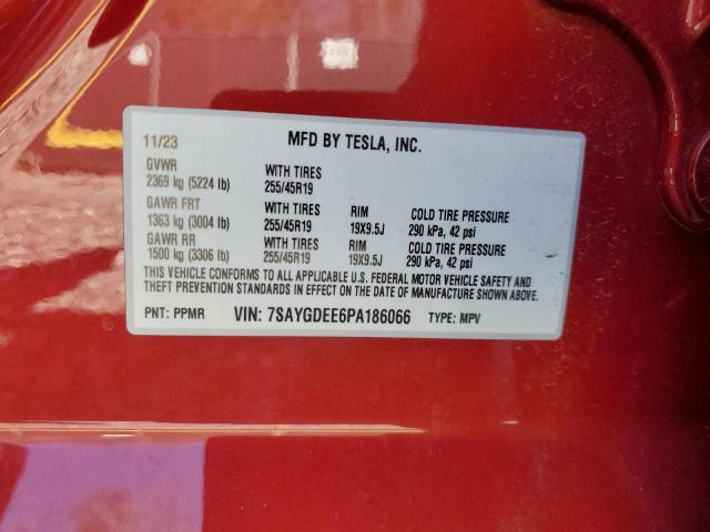 2023 TESLA MODEL Y - 7SAYGDEE6PA186066
