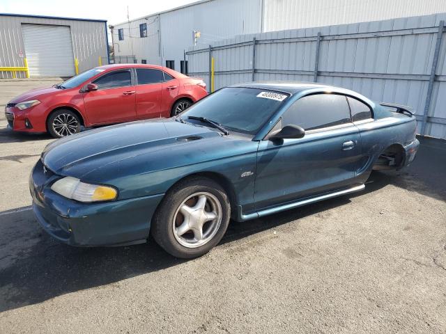 FORD MUSTANG GT 1997 green  gas 1FALP42X0VF181072 photo #1