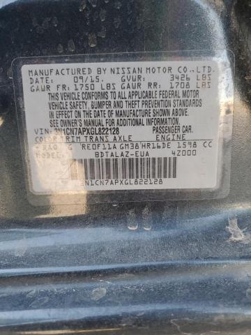 2016 NISSAN VERSA S - 3N1CN7APXGL822128