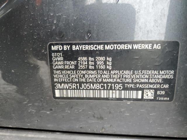 2021 BMW 330I - 3MW5R1J05M8C17195