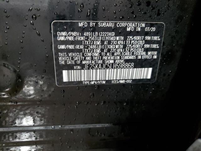 2020 SUBARU FORESTER P - JF2SKAJC5LH598868