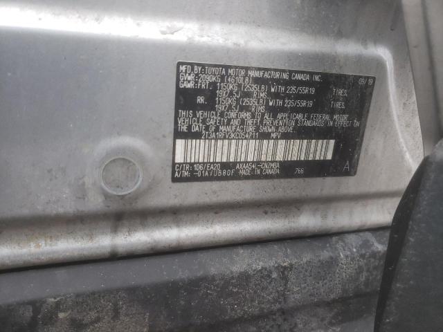 2019 TOYOTA RAV4 XLE P - 2T3A1RFV3KC054711