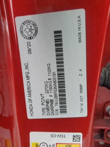 2021 ACURA TLX TECH A - 19UUB6F53MA800181