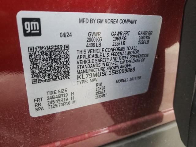 2025 CHEVROLET TRAILBLAZE - KL79MUSL1SB009868