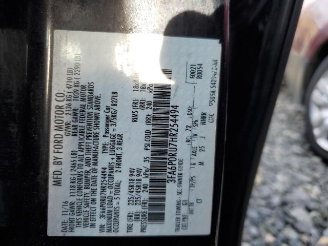 2017 FORD FUSION TIT - 3FA6P0RU7HR254494