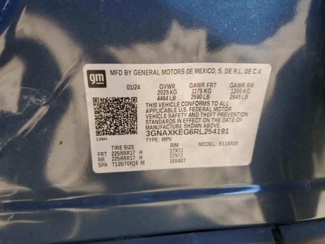 2024 CHEVROLET EQUINOX LT - 3GNAXKEG6RL254191