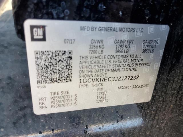 2018 CHEVROLET SILVERADO - 1GCVKREC3JZ127233