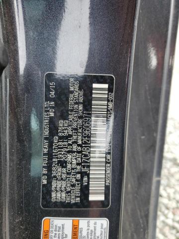 2015 SUBARU BRZ 2.0 PR JF1ZCAB12F9606971